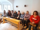 Pielgrzymka do Lasek. Chila skupienia przed sarkofagiem bł. Matki Elżbiety Róży Czackiej.