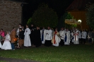 Procesja eucharystyczna wokół kościoła w parafii pw. św Rocha